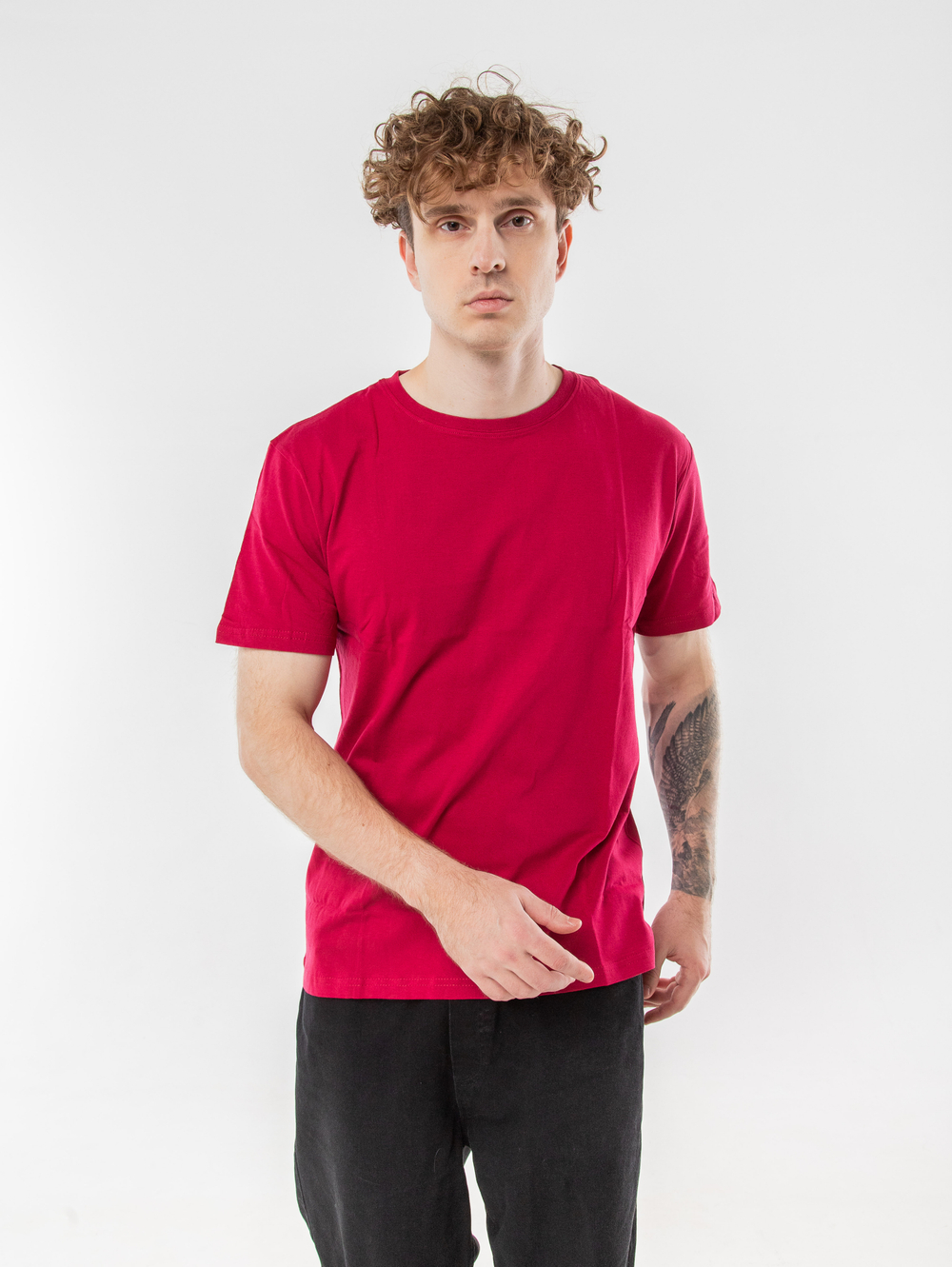 Футболка мужская 160,02 STAN, хлопок, Бордовый