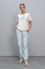 3923 Брюки женские (аква)