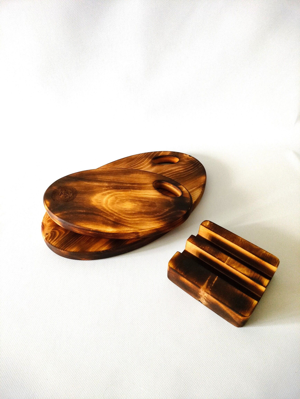 Набор разделочных досок из дерева сервировочных