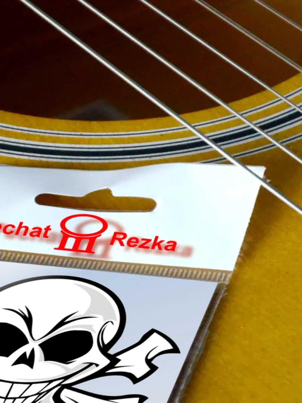 Стикеры - Череп с костями