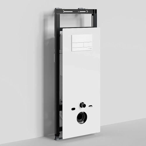 Инсталляция для унитаза WasserKraft Salm 27TLT.010.ME.WH.WM04 с белой матовой кнопкой