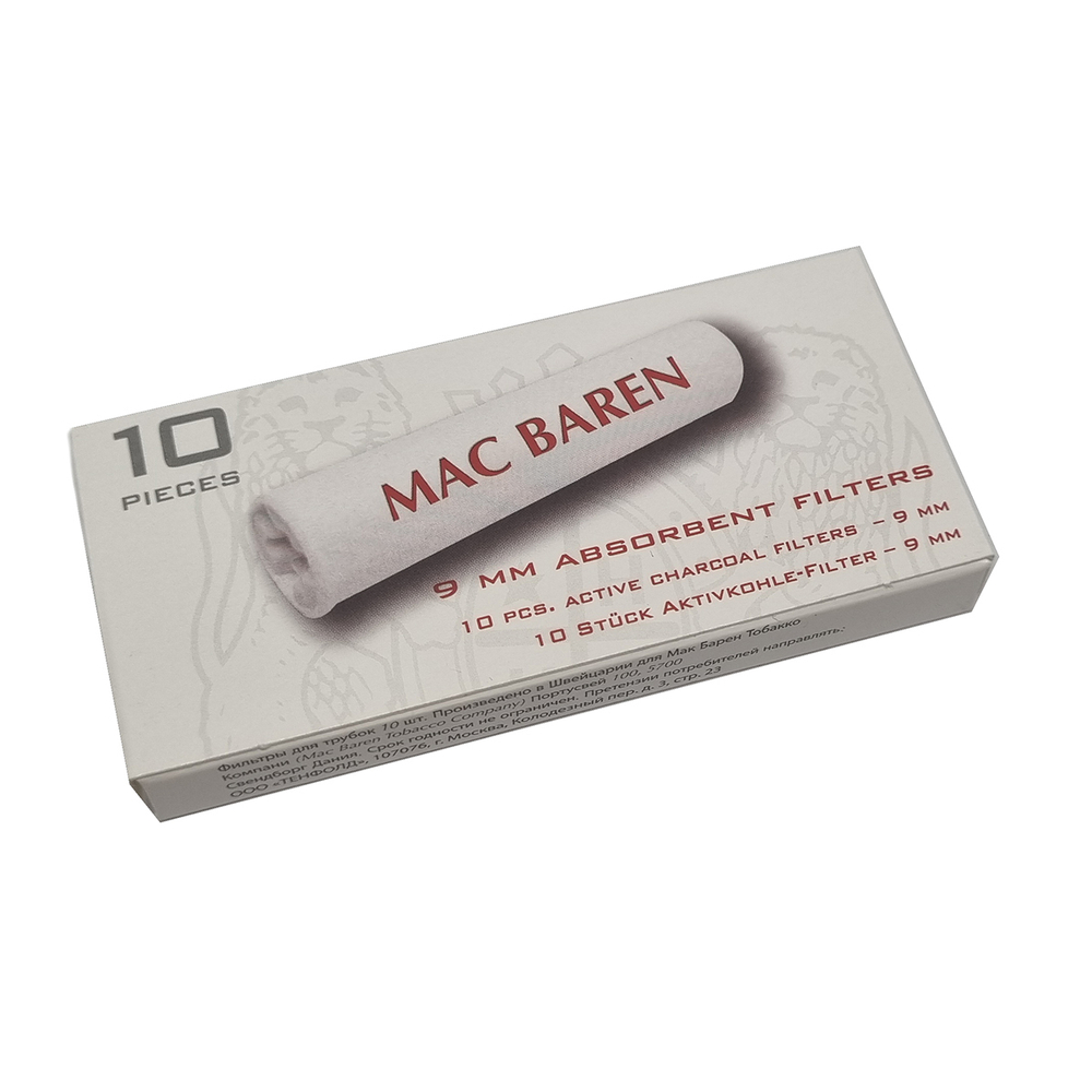 Фильтры трубочные "Mac Baren" 10шт. 9мм