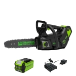 Аккумуляторная цепная пила Greenworks GD40TCSK2 (1 x 2 Ач, ЗУ) 2003807UA