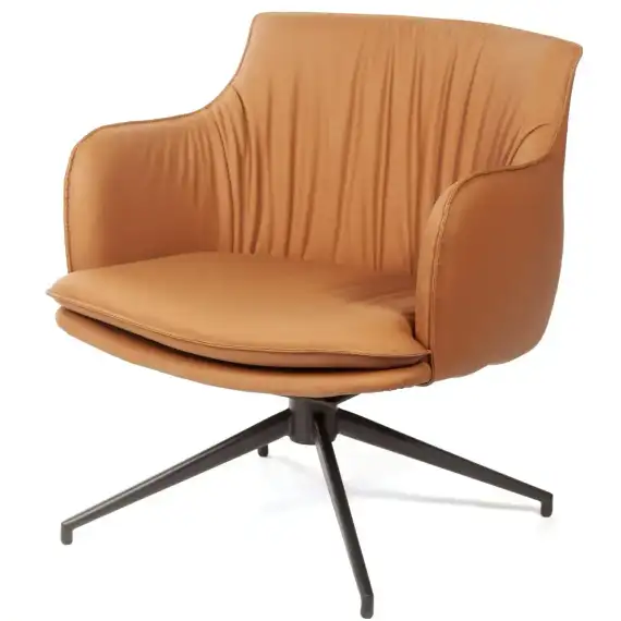 Лаунж кресло Sofia, экокожа терракот