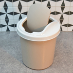 Контейнер для мусора 6л "Palm" круглый, бежевый