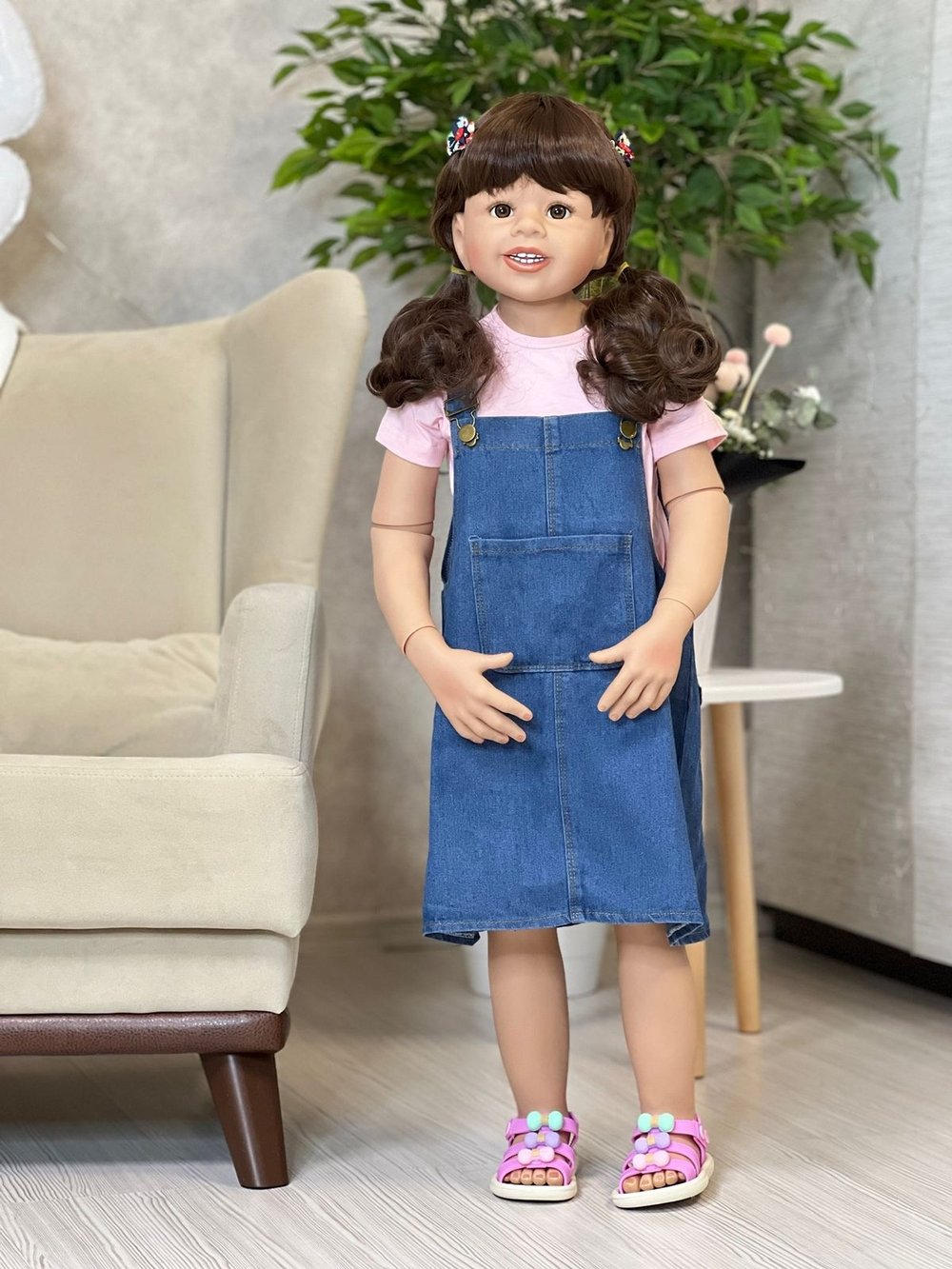 Кукла Реборн ростовая 98см в пакете (FA-253)