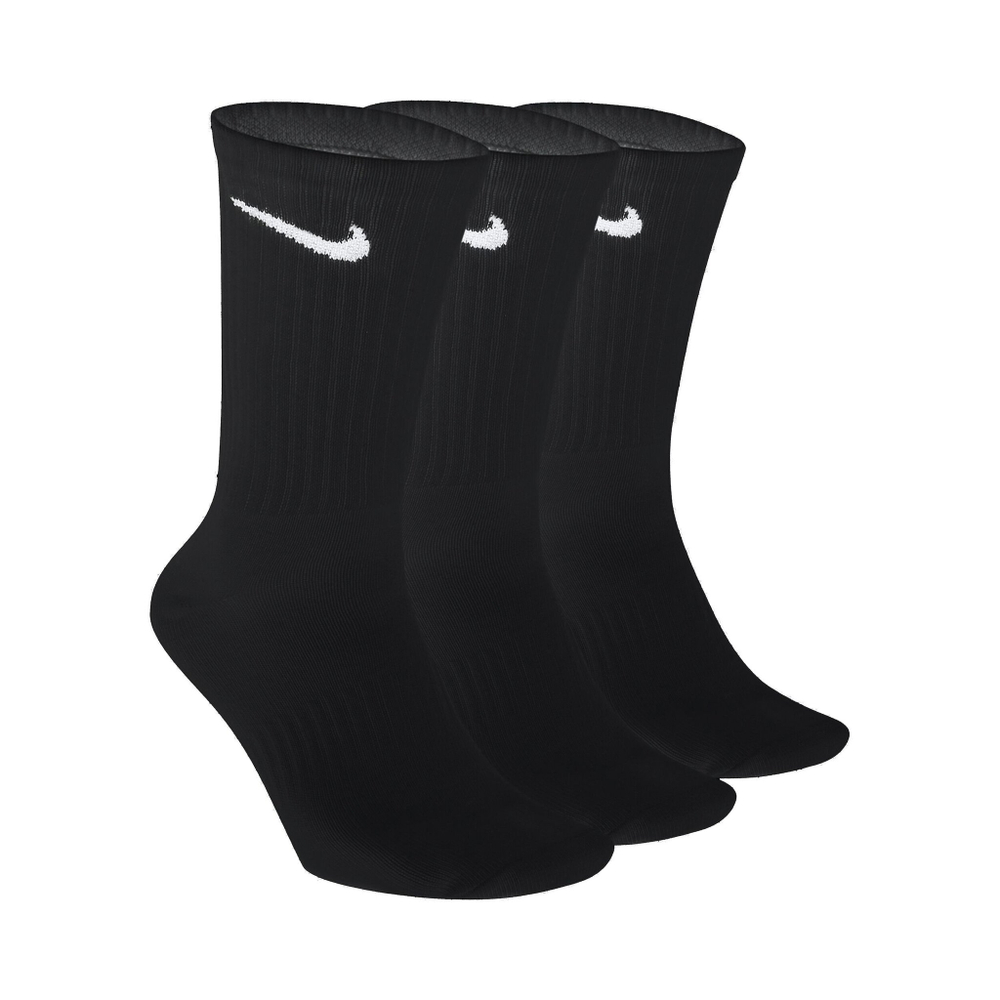 Nike Everday Lightweight Crew Sports Socks 3 Pack - Black, White