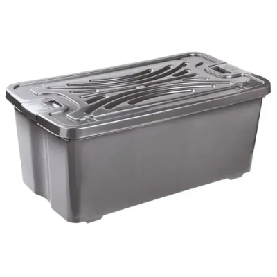 Контейнер Эконом 75л прямоугольный (с крышкой) цвета в ассортименте