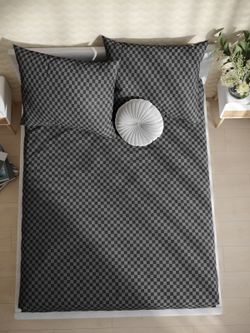 Постельное белье поплин Сказка "Роджер" евро Наволочка 50х70 см 2 шт Простынь на резинке 180x200 см Пододеяльник 200x215 см