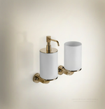 Дозатор Gessi Venti20, настенный, цвет White/Brass PVD
