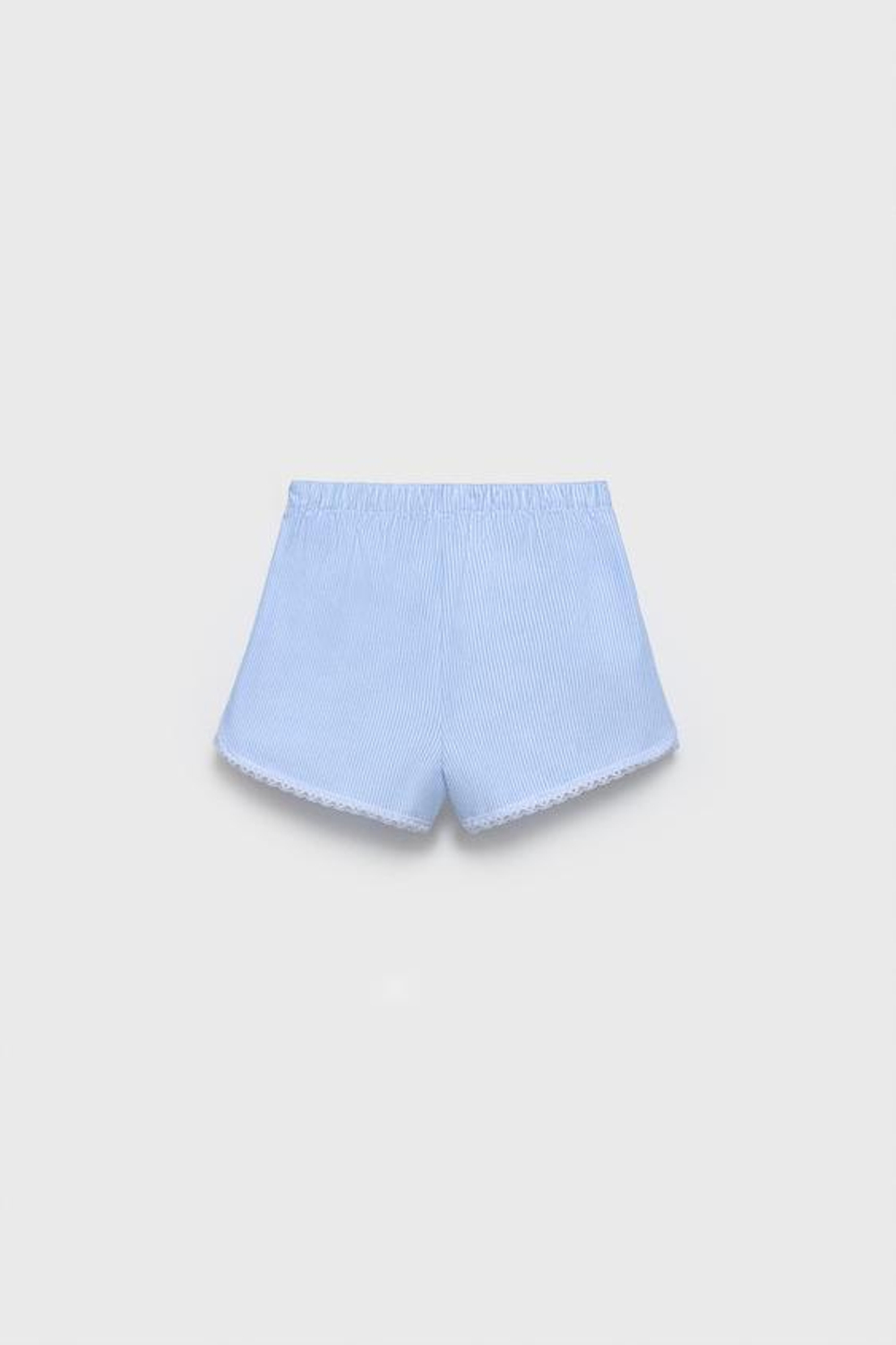 ZARA КОМПЛЕКТ ИЗ ФУТБОЛКИ И ШОРТ, СИНИЙ/БЕЛЫЙ