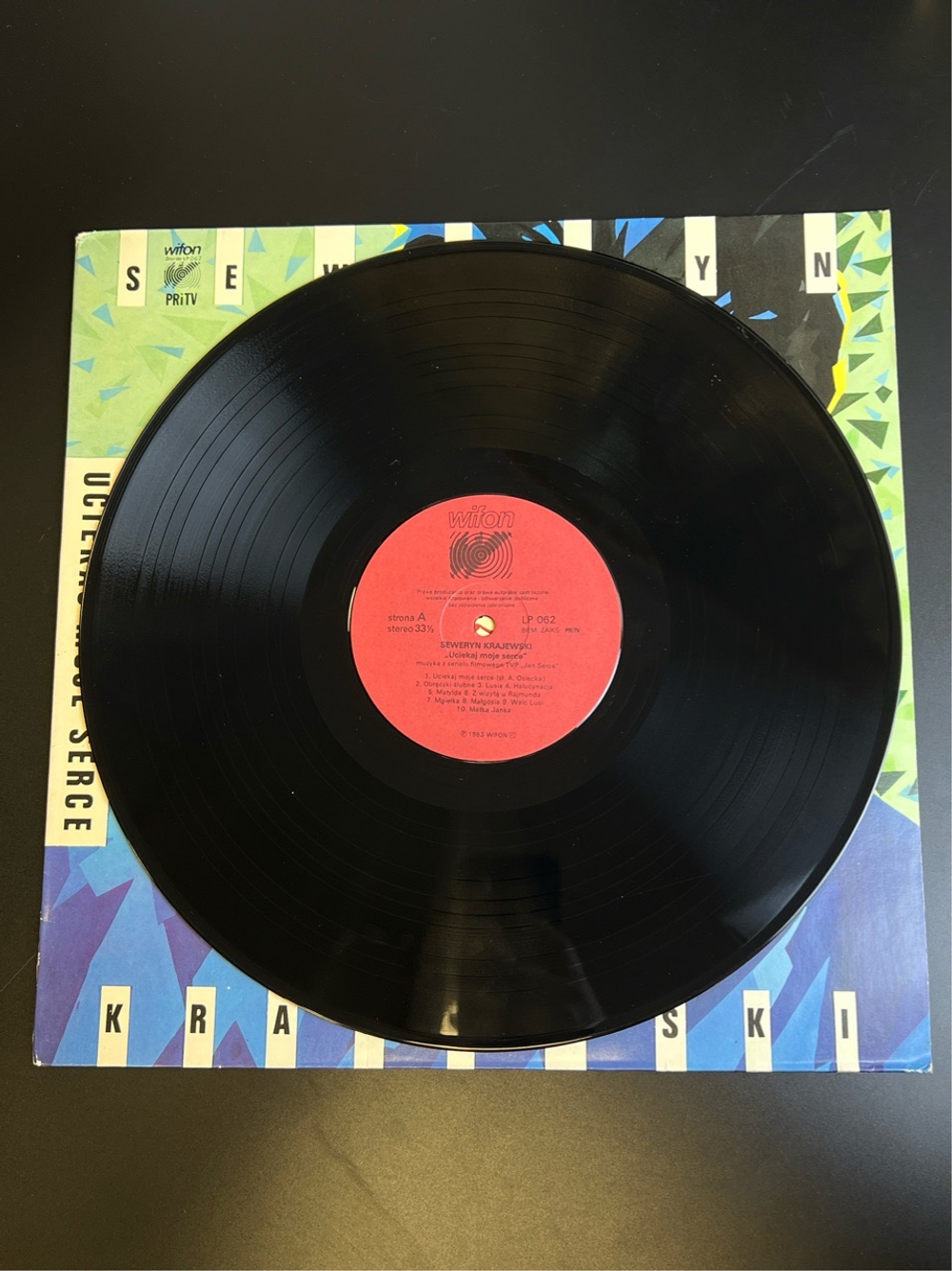 LP Seweryn Krajewski ‎– Uciekaj Moje Serce. Виниловая пластинка 12 дюймов. Wifon 1983 год. Польша