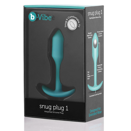 b-vibe Snug Plug 1 - Анальная пробка для ношения