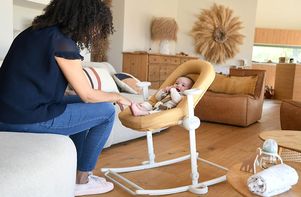 Детский стульчик-шезлонг Beaba Up & Down NEW 915048 OCRE