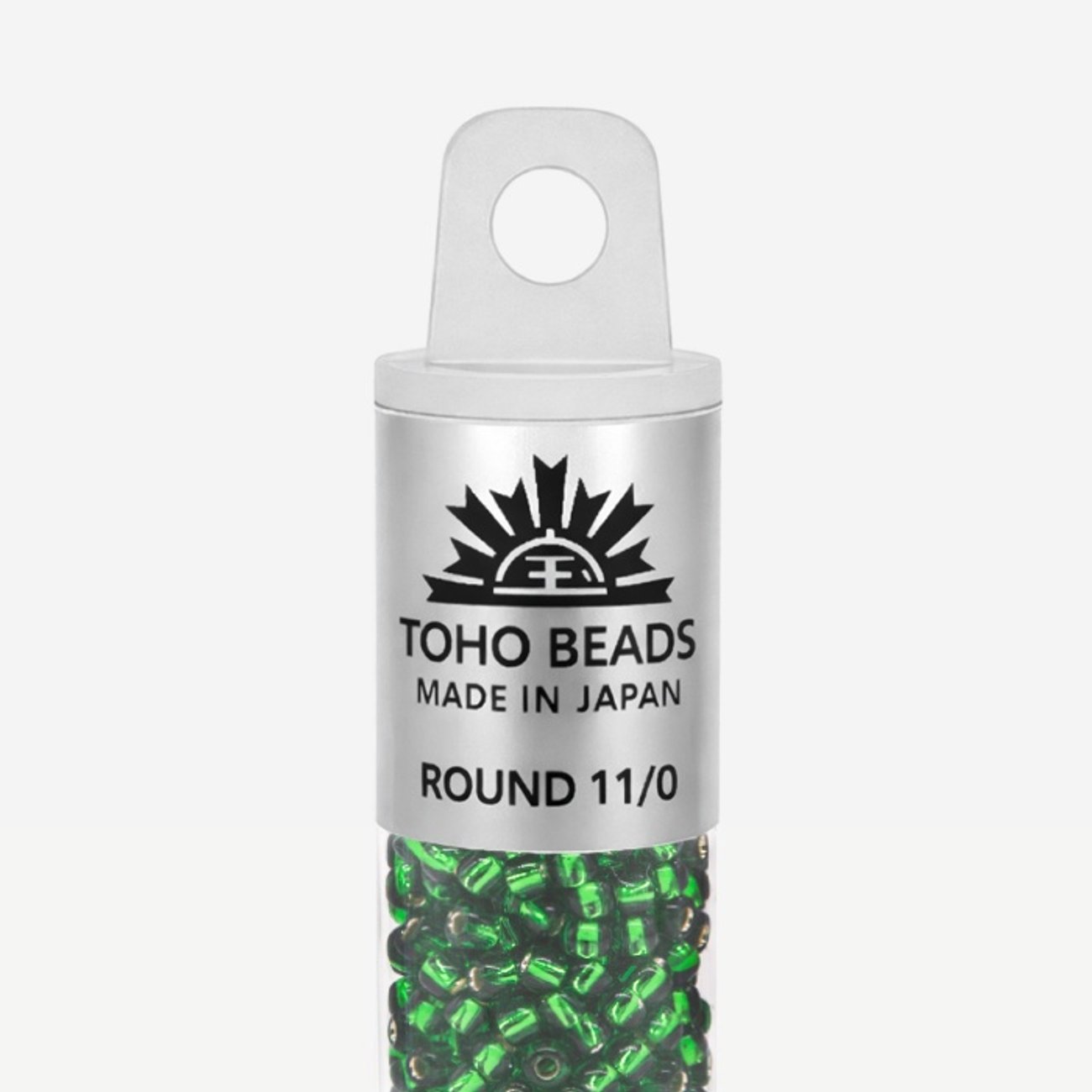 Японский бисер TOHO Round 11/0 (№27B), с внутренним серебрением, прозрачный