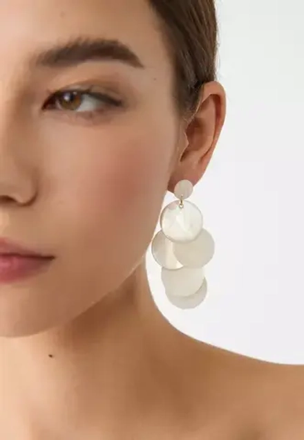 STRADIVARIUS серьги из бисера, золотой