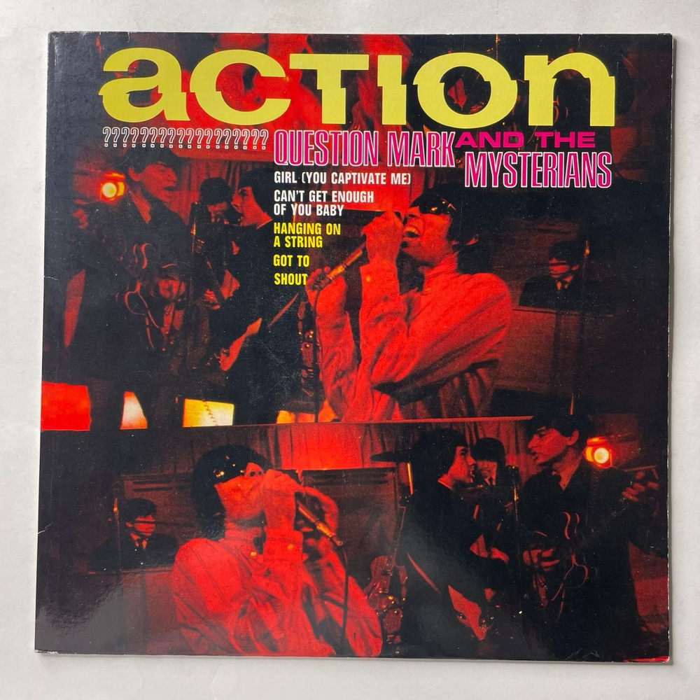 Винтажная виниловая пластинка LP The Mysterians Action (США 2006) (Бутлег)