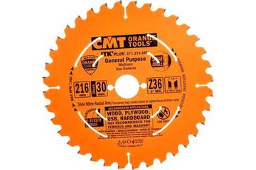Диск пильный по дереву (216х30х1,8/1,2 мм; Z36) CMT 271.216.36M