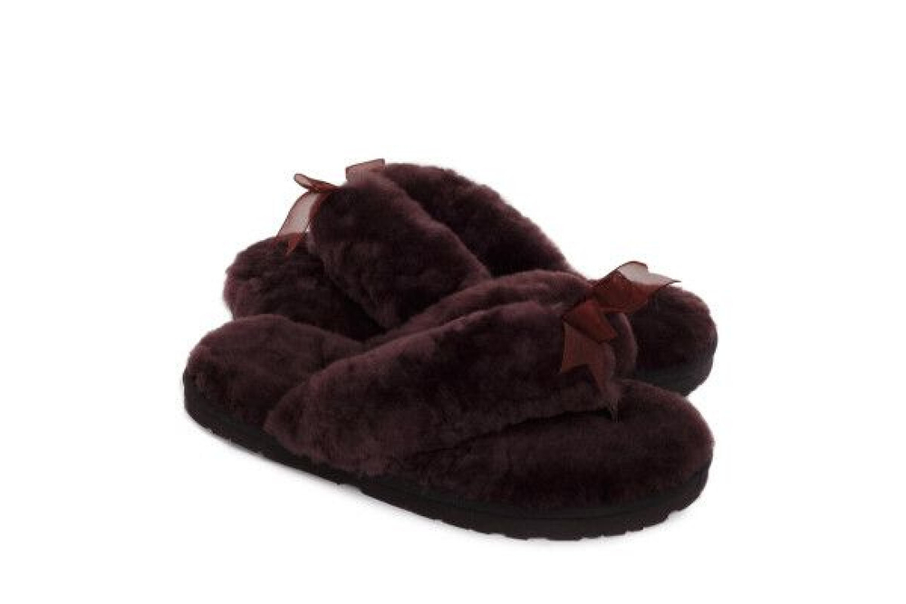 UGG Fluff Flip Flop II Chocolate