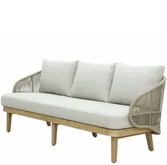 Трехместный уличный диван Mali из массива эвкалипта