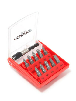 Набор бит с битодержателем 11пр. (PH1,2,3 PZ1,2,3, SL5.5, 6.5) Forsage F-21112