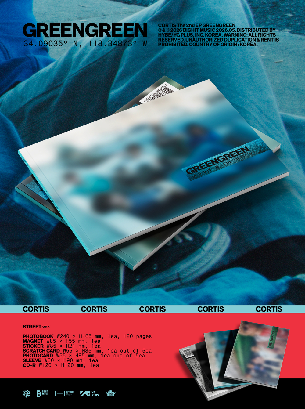 Альбом CORTIS - GREENGREEN (Weverse Albums ver.)