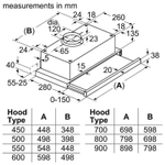 Встраиваемая вытяжка BOSCH DFT63CA60Q Serie 2
