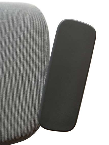 Кресло офисное Норден / Альпина / Alpina / серая сетка / серая ткань / металлическая база