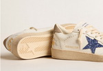 Кеды Ball Star with blue glitter star and dove-gray suede heel tab