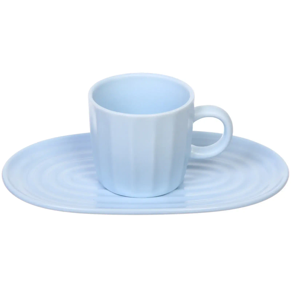 Чайная пара «Валенсия» (кружка 200мл, блюдце) голубой