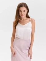 Топ вечерний под пиджак на бретельках шелковый