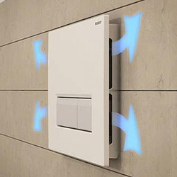 Смывная клавиша GEBERIT Sigma 40 115.600.SI.1 с системой удаления запахов