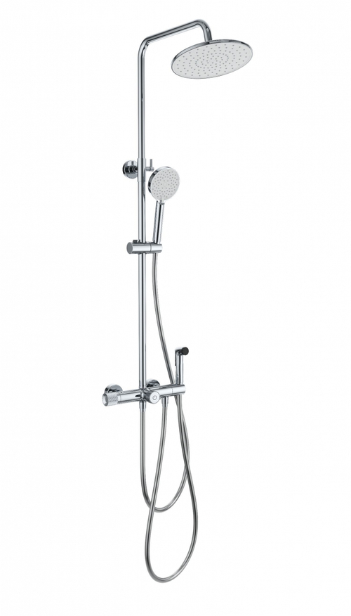 Душевая система с техническим душем и термостатом WONZON & WOGHAND, Хром (WW-B3097-A-CR)