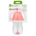 Munchkin, Any Angle ™, утяжеленная соломенная чашка, от 12 месяцев, розовая, 296 мл (10 унций)