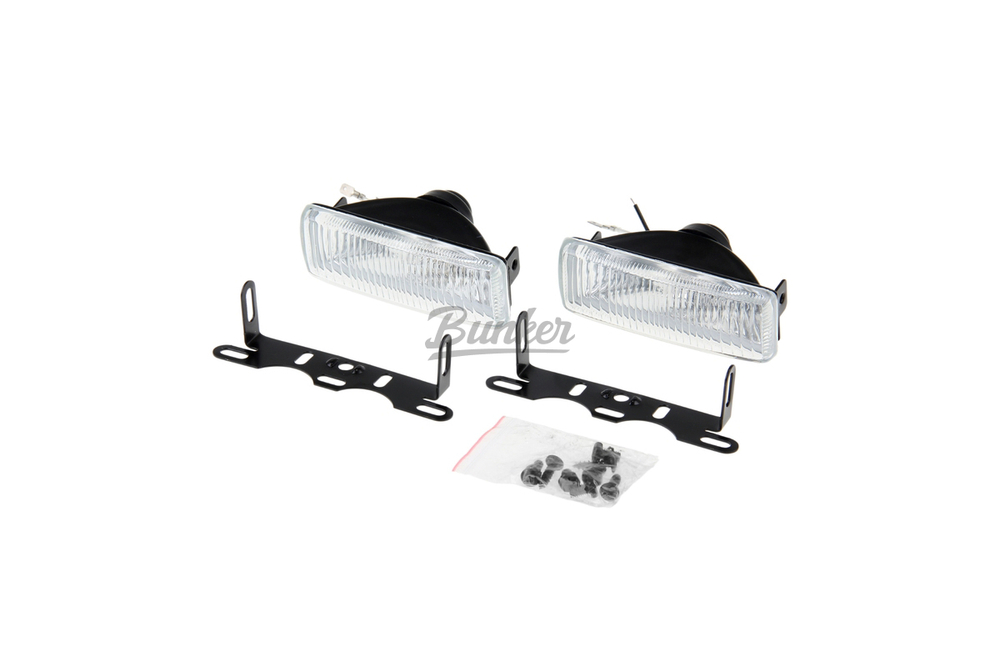 Фара противотуманная DLAA LA111T (белый 12V 55A H3) корпус метал. прямоугольный 125*45мм LA111T