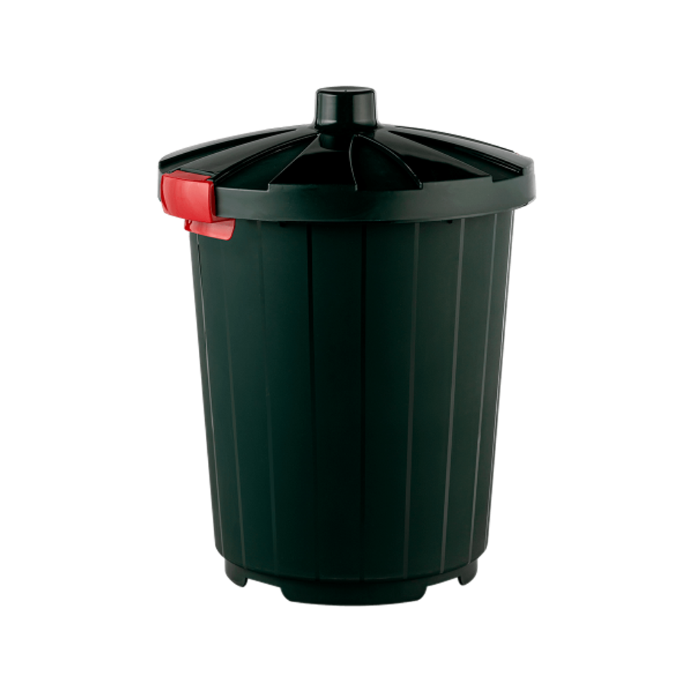 Бак круглый с крышкой 105л. (темно-зеленый) арт.3733-МТ008