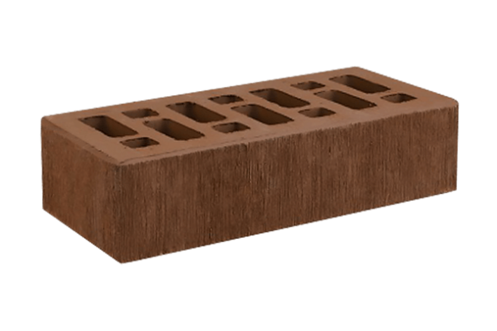 Кирпич лицевой Коричневый, Бархат, 1NF 250х120х65 мм