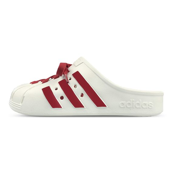 Adidas Adilette Clogs YD 'White Red'