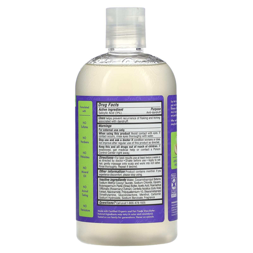 SheaMoisture, Шампунь против перхоти, яблочный уксус, 384 мл (13 жидк. унц.)