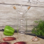 Бутылка стеклянная для специй 500мл «Хай-Тек» с пробковой крышкой, шарики