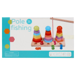 Развивающая игрушка 2 в 1 деревянная (рыбалка + сортер), коробка C-41649