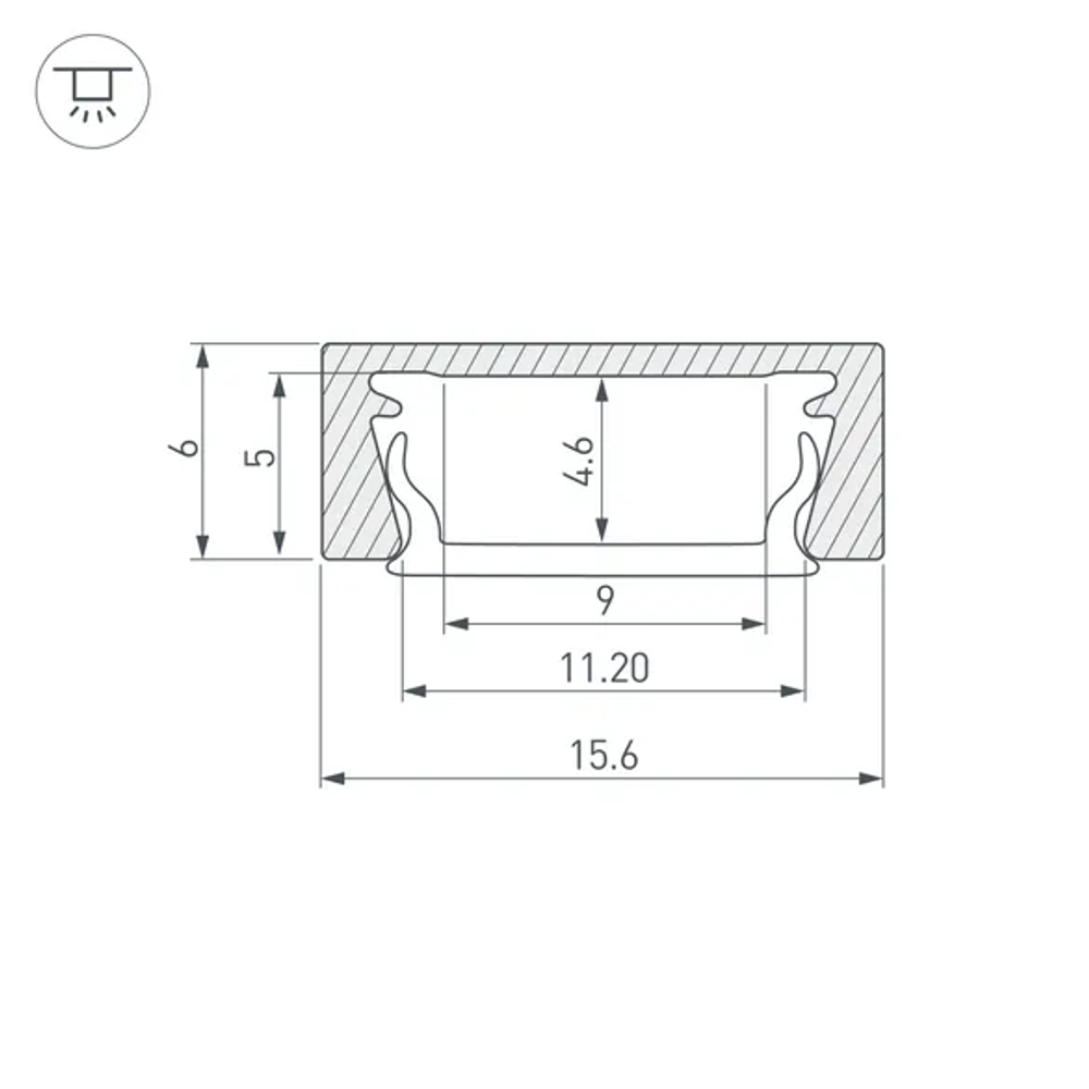 Профиль MIC-M-2000 (Arlight, Алюминий) 044530