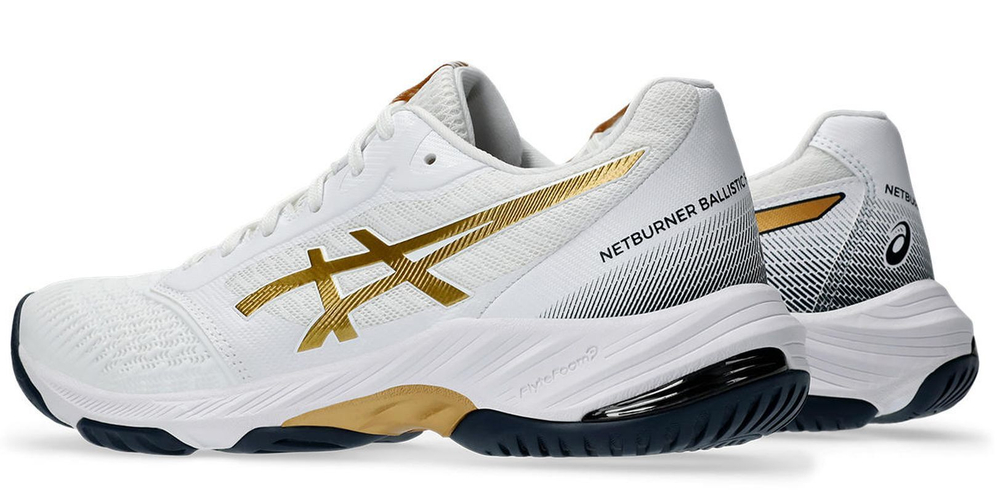 Женские кроссовки для бадминтона/сквоша Asics Netburner Ballistic FF 3 - белый