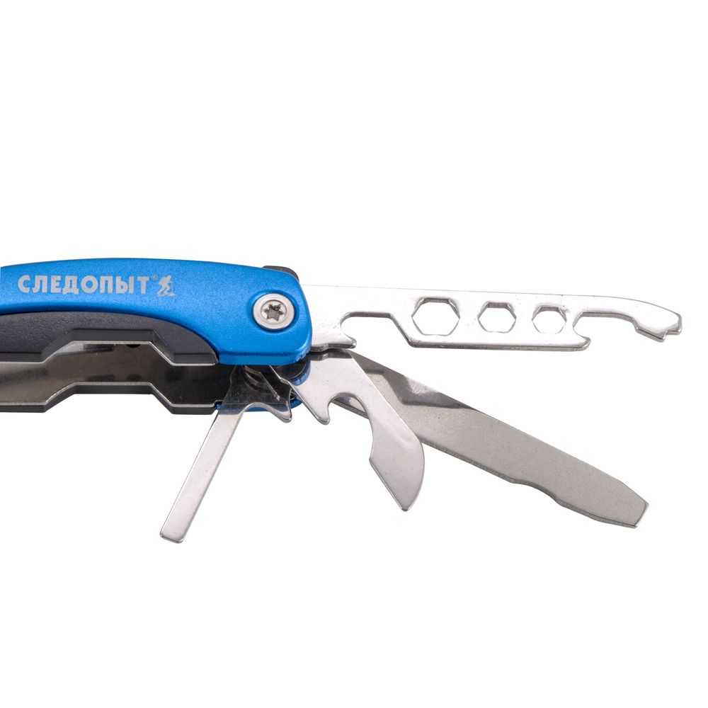 Мультитул (плоскогубцы) &quot;СЛЕДОПЫТ&quot;, средний, 11 предметов, в чехле, в коробке/60/100/