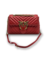 LADY LOVE BAG PUFF HEART - red gold