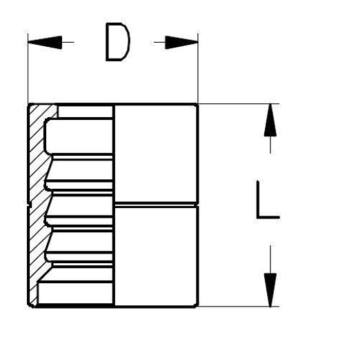 Муфта DN 12 1SN/2SN/2SC с зачисткой