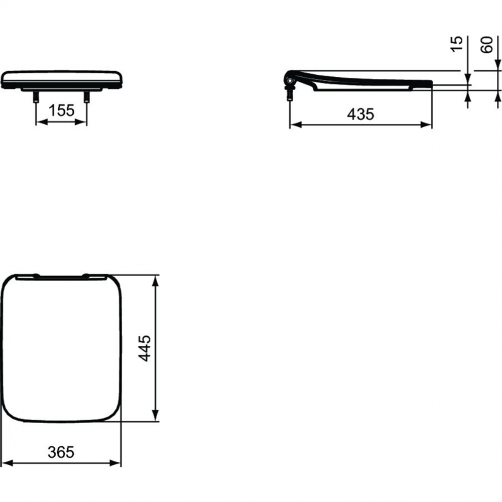 Сидение и крышка Ideal Standard STRADA II T360101