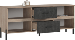 Тумба для ТВ Ким (металл), Бетон графит, Сонома