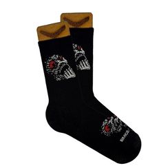 Носки BOOMERANGS Ужас, черный