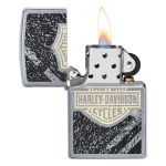 Зажигалка Zippo Harley-Davidson Bar & Shield с покрытием Street Chrome